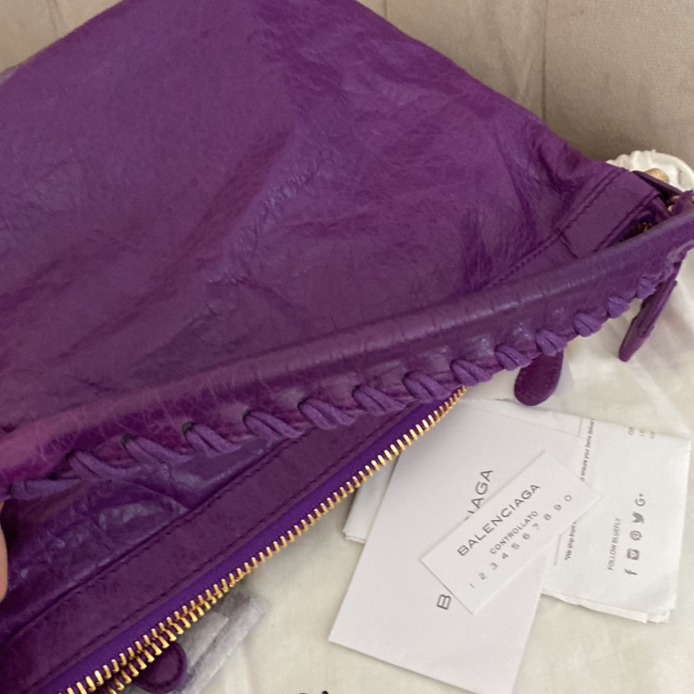 Balenciaga Violet Lambskin Giant 12 Shoulder Bag - Picture 8 of 13